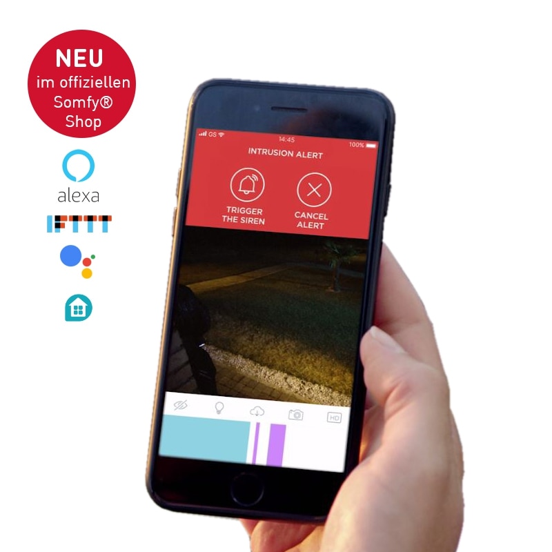 Somfy® Überwachungskamera inkl. Sirene grau im 2er-Pack - 201155 - 5 - Somfy