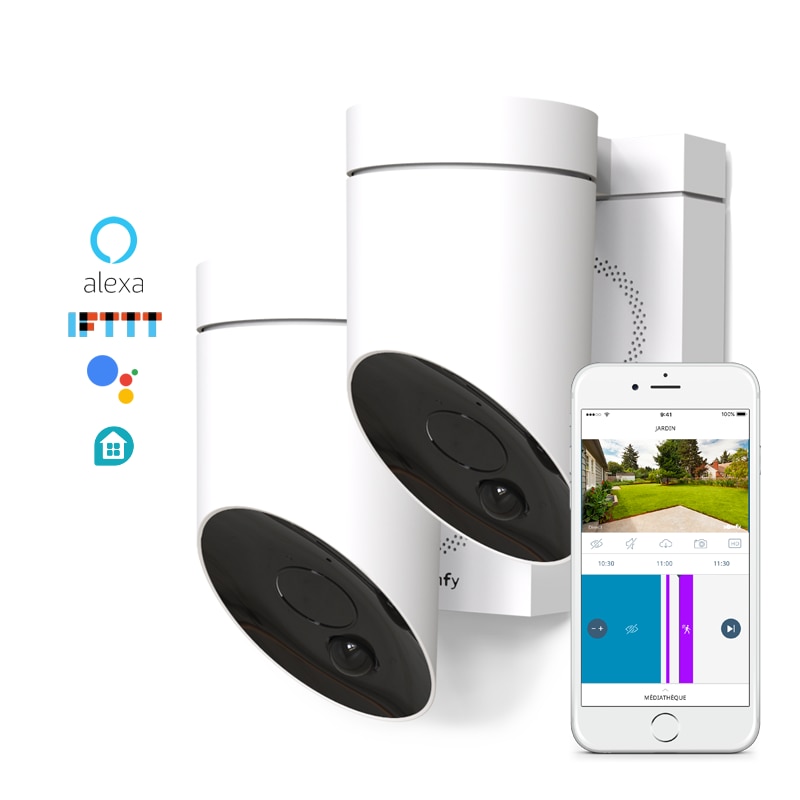 Somfy® Überwachungskamera inkl. Sirene weiß im 2er-Pack - 201154 - 4 - Somfy