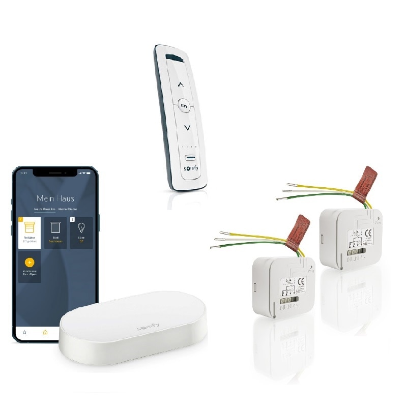 Pack de iluminación Conectada con receptores, Mando y Connectivity Kit - lighting-ck-receiver-control - 1 - Somfy