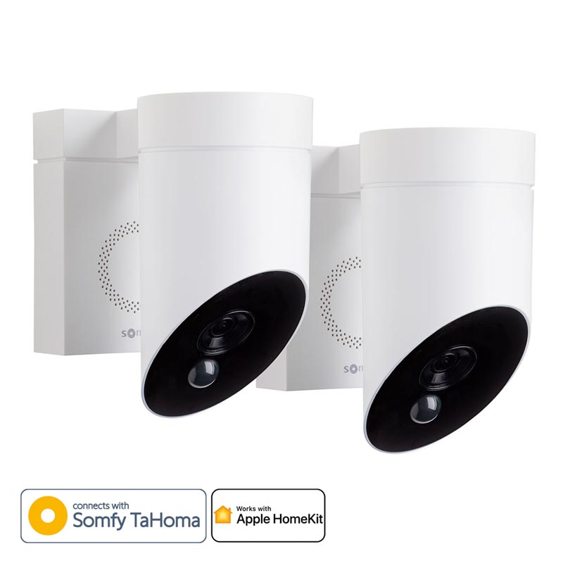 Pack de 2 cámaras de seguridad para exterior blancas - DUOPACK-camara-exterior - 1 - Somfy