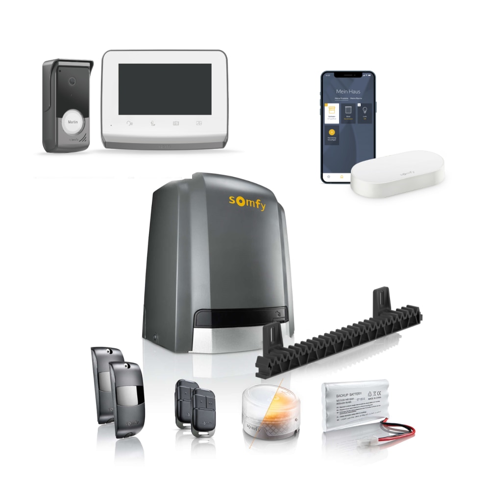 Napęd do bramy przesuwnej Slidy Moove 600 + Centralka Connectivity Kit + Wideodomofon V350 - 1246286-1870996-zestaw1 - 1 - Somfy